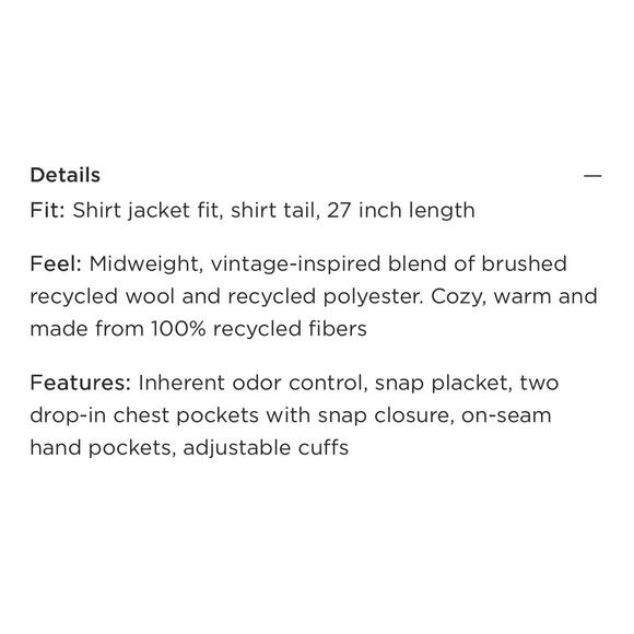 Toad & Co. Folk Yeah Plaid Shirt Jacket Women's Size L Taffy Recycled Wool Blend - Picture 10 of 11